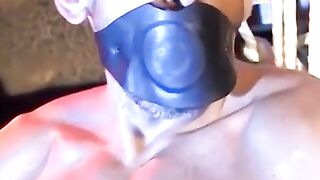 Rough Domination - Bondage Slut Faceslapped And Throated By Dominant Top