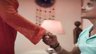 Ultra-Modern Erotic Thriller - Old Man's Secret Affair with Young Lady in Red Dress