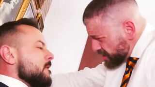 Client's Big Dick Rides Client Manager in Office