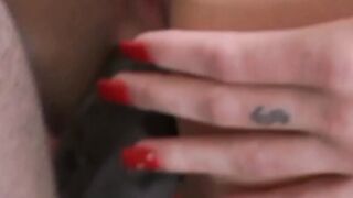 Big Black Dick Devouring Petite Blonde Pussy - Huge Ebony Monster Dong