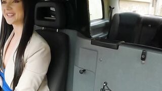 Busty Taxi Driver Lady Gang Gets Sloppy Facial After Hardcore Ride