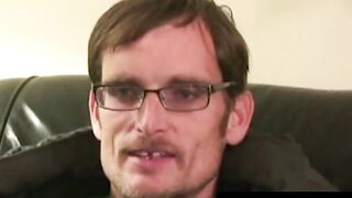 Glasses-Wearing Amateur Dude Masturbaing For Your Pleasure Intense" or "Intensely Hot Glassy Eyes Guy Jerks Off On Camera