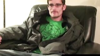 Glasses-Wearing Amateur Dude Masturbaing For Your Pleasure Intense" or "Intensely Hot Glassy Eyes Guy Jerks Off On Camera