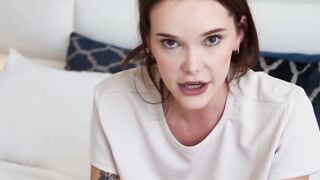 Redheaded Bombshell Chloé Foxx Sucks And Swallows A Huge Load