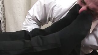 Bald Man's Sole Worship - Foot Fetish Journey with Older Male