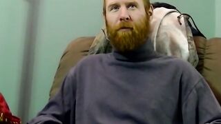 Mature Beard Drains Amateur Redhead Pussy in Hardcore Threesome