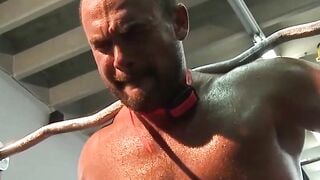 Dominatrix Mistress Fucks Her Slave's Ass With A Strap-On While He Squirts