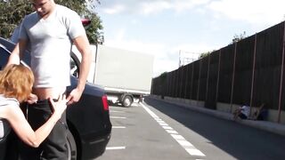 Grandma's Roadside Rescue - Old Granny Fucked By Young Stud & Creamped