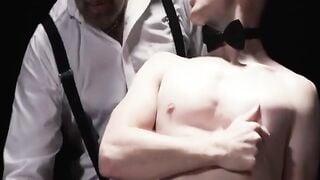 Hardcore Anal Threesome - Big Dick Pounding Ass Fucked by Grandpa & Young Stud