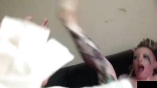 British Submissive Maid's Hardcore Throat Fucked & Pounding in High Heels