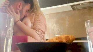 Amateur Couple Heating Up The Kitchen With Passionate Sex