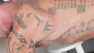 Twist My Dick Raw! Anal Threesome with Hunk Ray Dalton & Muscular Stud Twill Coz