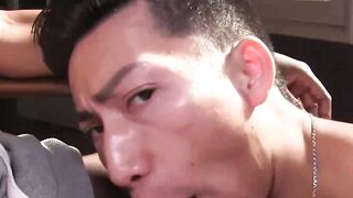 KINKY DAVID ACES FACIAL - POV Blowjob & Deepthroat with Facial Finish
