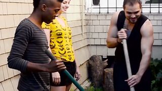 Three's Company - Two Big Dongs For A Latina MILF #3way