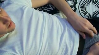 Unfiltered Passion - Young Stud Shows Off His Uncircumcised Dick