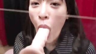 Hot Babe With Big Natural Boobs Rides A Huge Dildo In Her Gloryhole Confession