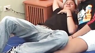 Anal-Lover Teen's Ass Fucked Hard Until He Explodes With Pleasure