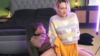 Nerdy Roommate's Big Dick - Deepthroat Blowjob Ride & Reverse Cowgirl