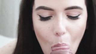 Step-Sister's Sloppy Blowjob & Rough Sex Ending In A Mess Of Sperm