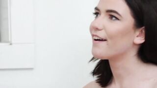 Step-Sister's Sloppy Blowjob & Rough Sex Ending In A Mess Of Sperm
