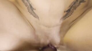 Ink-Stained StepMother's Throat Fucked And Doggy Styles By Her Stepson