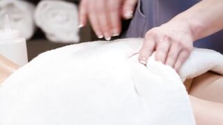 Oil Massage Sensual Touch - Pussies Lick Each Other in Lesbian Delight