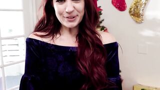 Christmas Gift - Step-Mother's Hot Blowjob & Riding Her Stepson For A Big Creampie