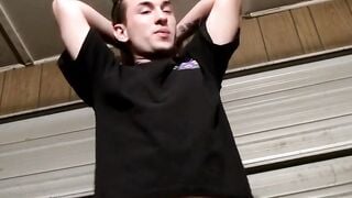 Straight Thug Strips Down For Solo Mastubration And Big Load