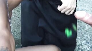 3way Thugged-Out Outdoor Orgy with Black Guys