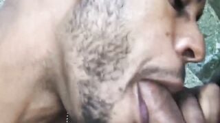 3way Thugged-Out Outdoor Orgy with Black Guys