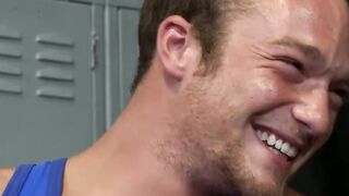 Three Hot Studs Wrestling Each Other's Hard Big Cock - POV Blowjob & Anal
