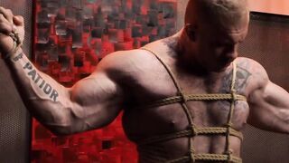 Muscle Stud Dominated By Transgender Goddess in BDSM Fantasy