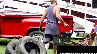 Billy-Bob's Gym Mat Blast - Hot & Sweaty Sex