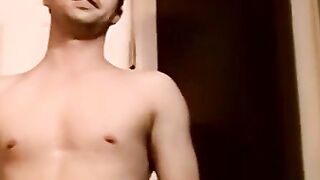 Hunk's Hot Body Revealed in Intimate Solo Stroking Session