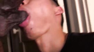 Asian Threesome - Deep-Throating Hunks Share A Load