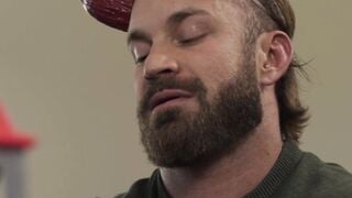 Super Horny Threesome - Big Dick Sharing Fellatio with Older Man