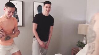 Next Door XXX's Spunk-Filled Threesome with Irresistible Hotties