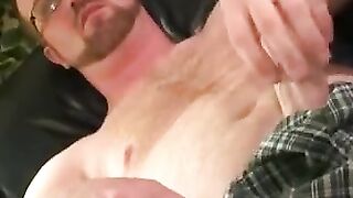 Hair Bear's Massive Load Shooting Orgasm