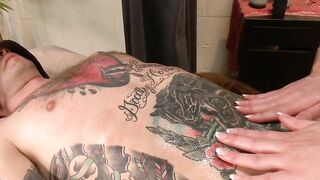 Transgender Massage Goddess - Shemale MILF Gives Blowjob & Facial to Client