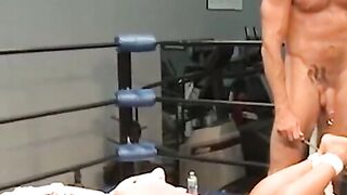Hardcore Bondage Training - Whipping And Flogging For Muscular Guy On Gym Bench