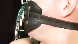 BiggPete's BDSM Adventure - Bondage Blowjob With Chains And Gagged