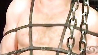 BiggPete's BDSM Adventure - Bondage Blowjob With Chains And Gagged