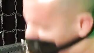 BiggPete's BDSM Adventure - Bondage Blowjob With Chains And Gagged