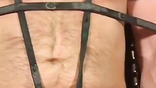 BiggPete's BDSM Adventure - Bondage Blowjob With Chains And Gagged