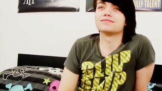 Twinks' Solo Jack-Off Session - Big Dick Teen Jerks Off For The Camera