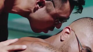 Hot Pool Cleaner Fucks Ripped Body of Client - Massage & Fuck with Seth Santorro