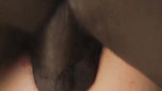 Vivacious Blonde Babe Melanie Golden Rides A Black Monster Dick And Gets Covered In Jizz