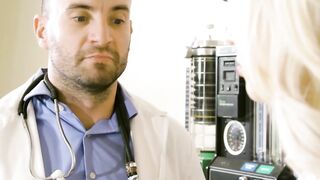Blondes Get It Right - Deep Throat Doctor With Passionate Kissing