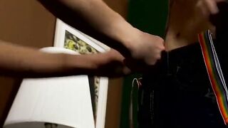 Nerd Glasses Twunk Barebacks Hairy Muscle Dude's Ass
