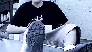Foot Worship - Kitchen Cleaner Fetish with Foot Slave